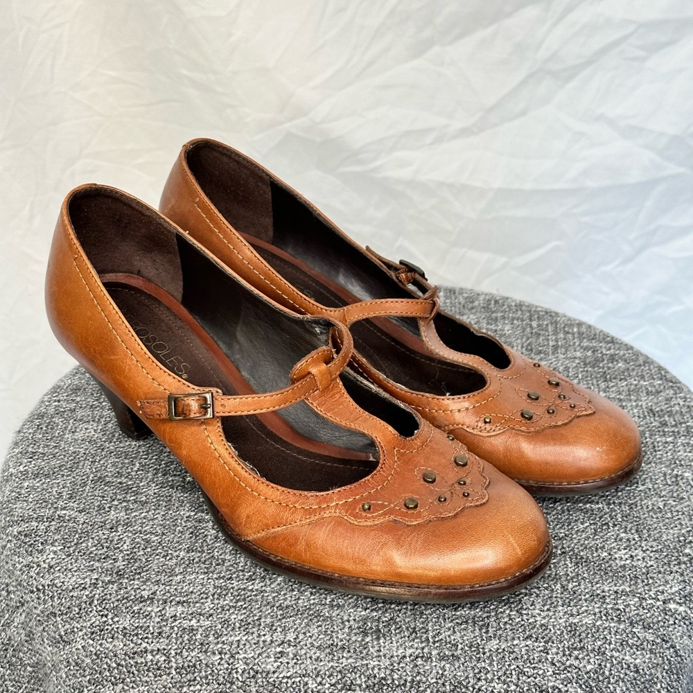 Aerosoles Leather Maryjane Heels - 8